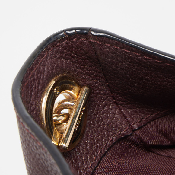 COACH Plum Leather Turnlock Edie Shoulder Bag - Picture 8 of 8